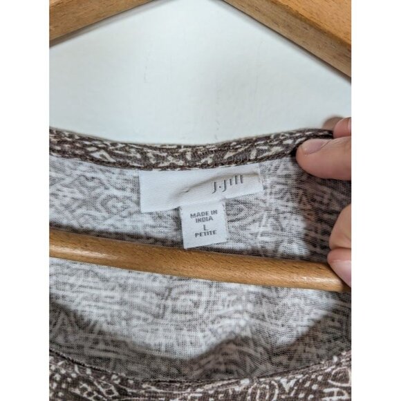 J‎ Jill Dress Size Large Petite Stretchy Lightweight Vacation Party Summer Boho - Picture 3 of 7